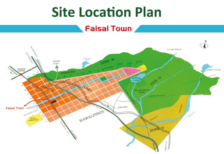 Faisal-Town-Location-Map